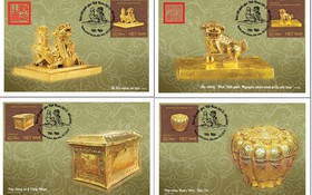 Phát hành bộ tem “Bảo vật quốc gia Việt Nam: Đồ vàng”