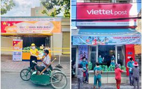 Bưu điện Việt Nam và Viettel Post chung sức, đồng lòng hỗ trợ người dân gặp khó khăn.