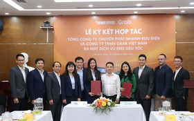 EMS và GRAB Việt Nam hợp tác phát triển dịch vụ giao hàng siêu tốc
