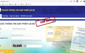 Phát hiện 3 website giả mạo trang thông tin điện tử Giấy phép lái xe