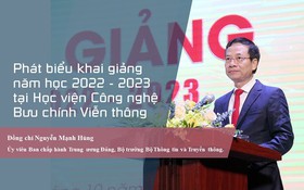 Longform: Phát biểu khai giảng năm học 2022 - 2023 của Bộ trưởng Nguyễn Mạnh Hùng tại Học viện Công nghệ Bưu chính Viễn thông