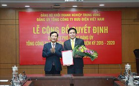 Đồng chí Nguyễn Xuân Lam giữ chức Phó Bí thư Đảng ủy Tổng công ty Bưu điện Việt Nam