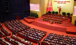 Đại biểu dự phiên khai mạc Đại hội Đảng XIV