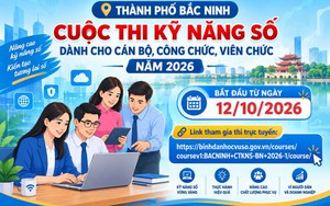 Bắc Ninh triển khai Cuộc thi kỹ năng số dành cho cán bộ, công chức, viên chức năm 2026