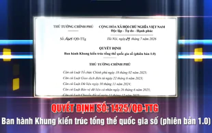 Khung kiến trúc tổng thể quốc gia số: Thống nhất hạ tầng, dữ liệu và nền tảng số