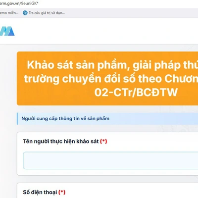 Khảo sát sản phẩm, giải pháp chuyển đổi số