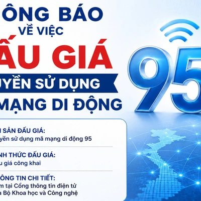 Về việc đấu giá quyền sử dụng mã mạng di động 95