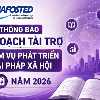 Thông báo kế hoạch tài trợ nhiệm vụ phát triển giải pháp xã hội năm 2026