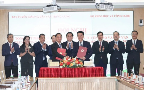 Tăng cường phối hợp giữa Bộ KH&CN và Ban Tuyên giáo và Dân vận Trung ương