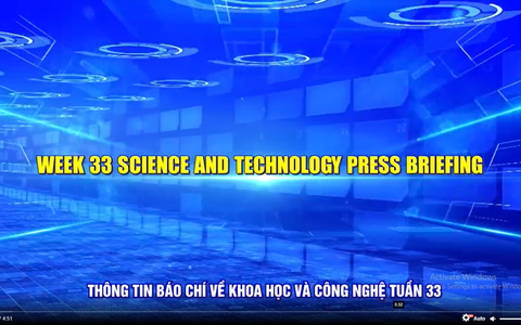 Science and Technology Press Briefing - Week 33