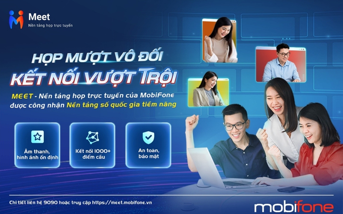 Nền tảng MobiFone Meet góp phần kết nối thành công các điểm cầu tại Hội nghị toàn quốc quán triệt, triển khai Nghị quyết Hội nghị TW 10