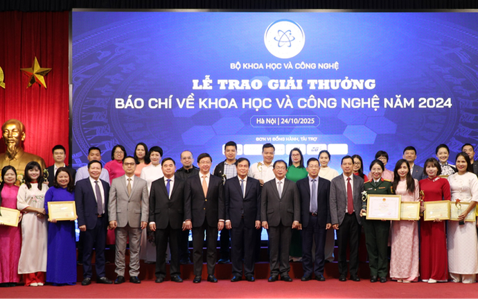 Vinh danh 24 tác phẩm xuất sắc tại Giải thưởng báo chí về KH&CN năm 2024