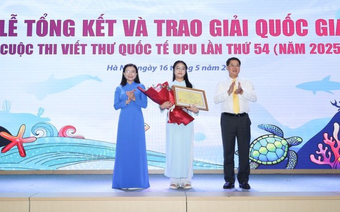 “Trái tim đại dương” rung lên: Trao giải Cuộc thi Viết thư quốc tế UPU 54