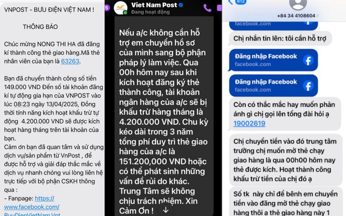 Cảnh báo khẩn: lừa đảo mạo danh Bưu điện Việt Nam kích hoạt “thẻ hội viên” nhằm chiếm đoạt tài sản