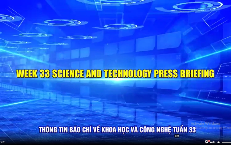 Science and Technology Press Briefing - Week 33