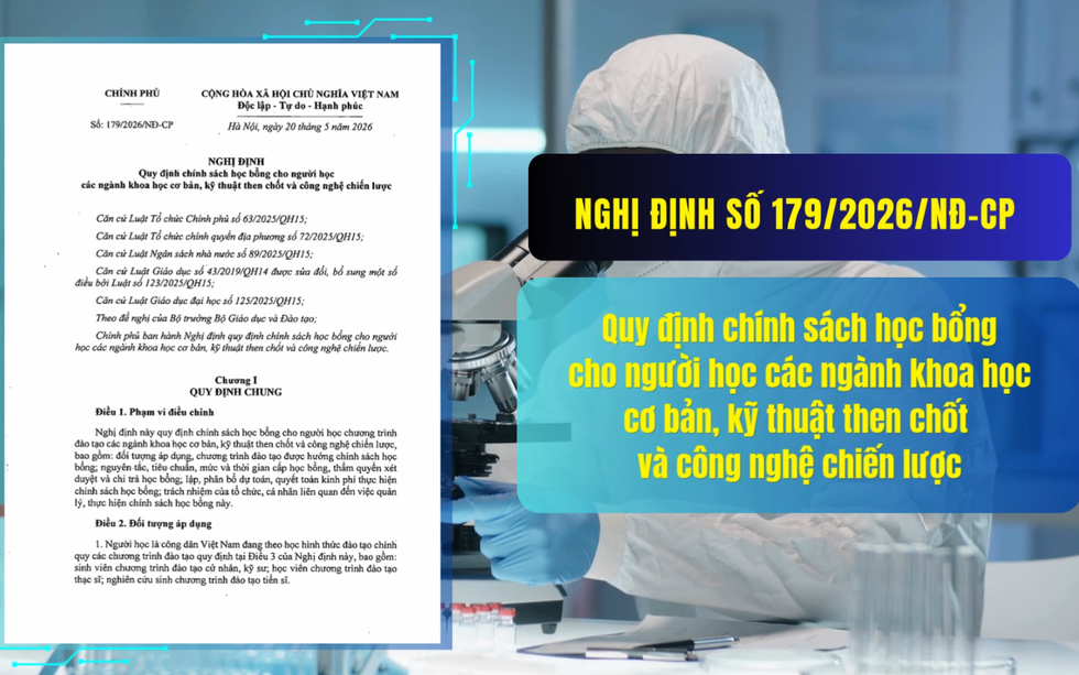 Ưu tiên học bổng cho 15 nhóm ngành khoa học, kỹ thuật và công nghệ